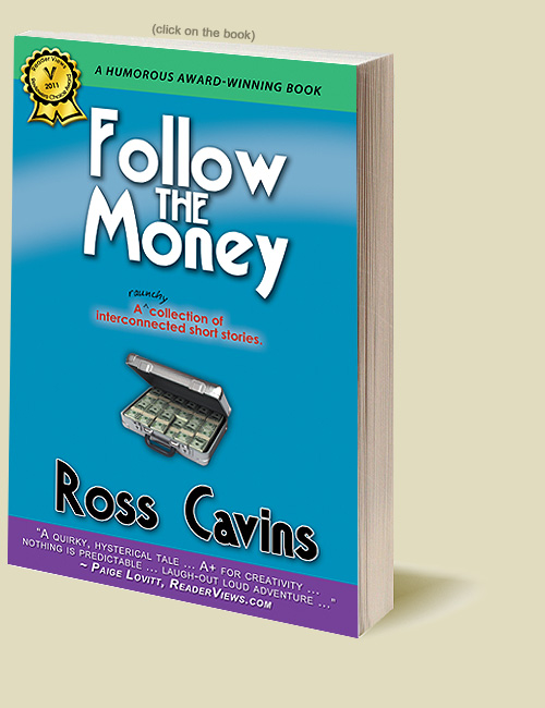 Follow The Money, a humorous book that could have been written by Elmore Leonard if he were on crack.